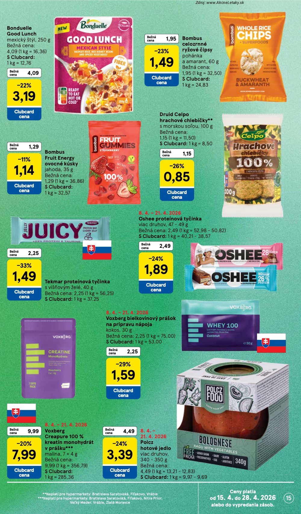 Leták Tesco (15. 4. - 21. 4. 2026) - strana 15 z 37
