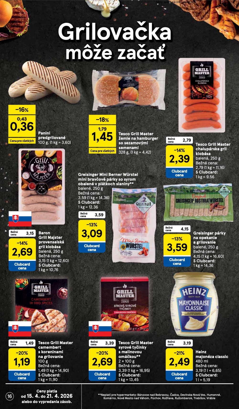 Leták Tesco (15. 4. - 21. 4. 2026) - strana 16 z 37