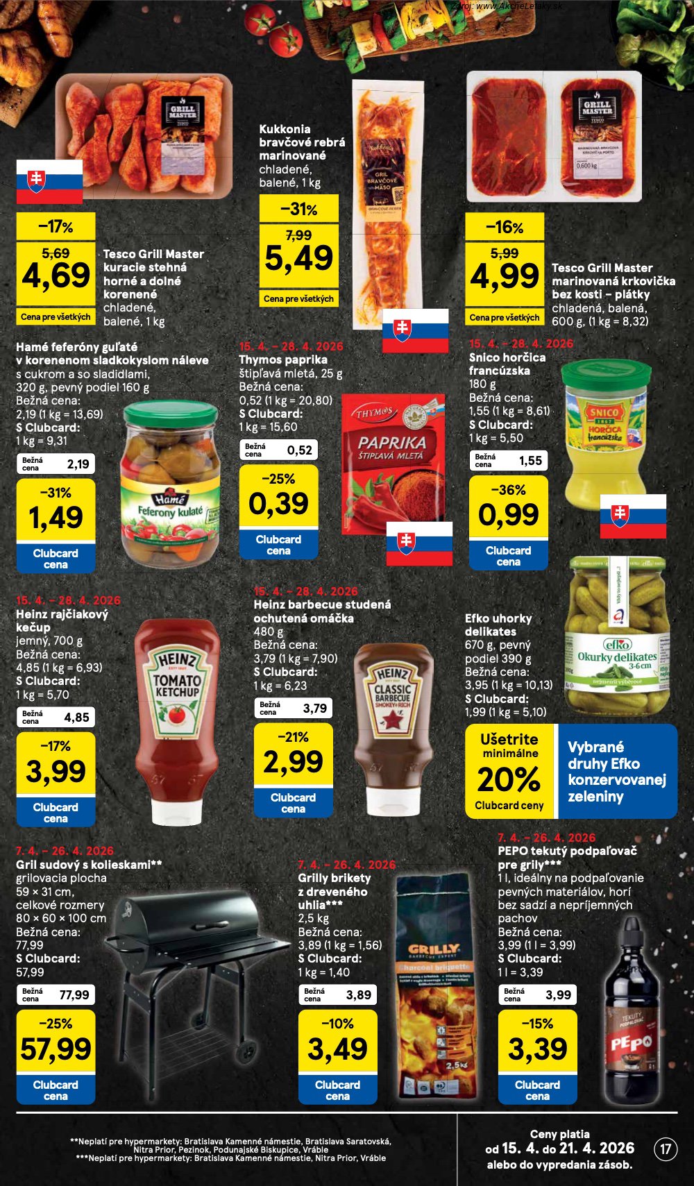 Leták Tesco (15. 4. - 21. 4. 2026) - strana 17 z 37