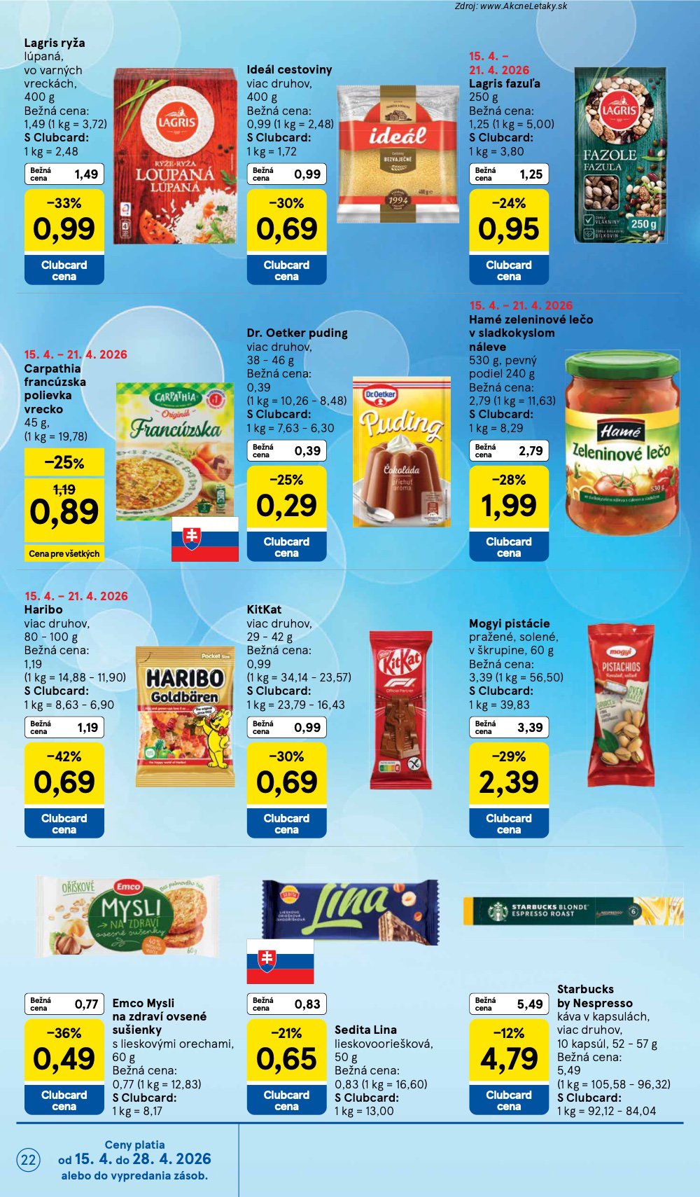 Leták Tesco (15. 4. - 21. 4. 2026) - strana 22 z 37