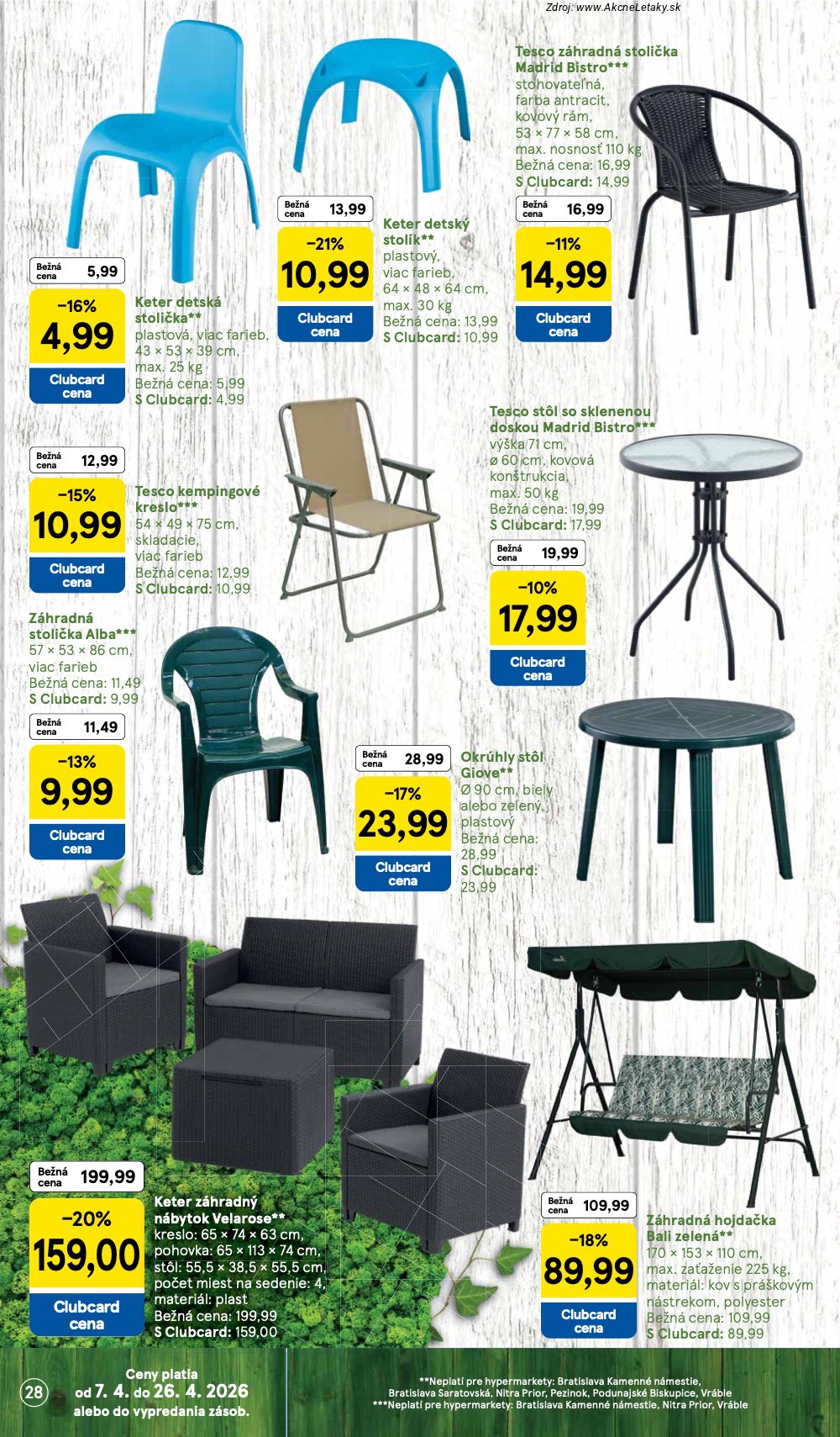 Leták Tesco (15. 4. - 21. 4. 2026) - strana 28 z 37