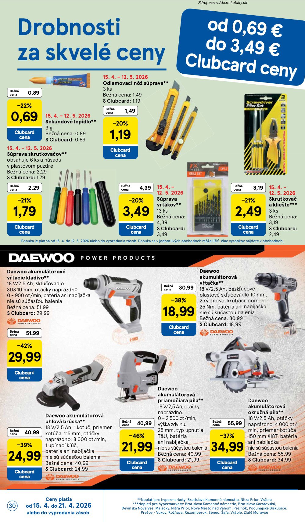 Leták Tesco (15. 4. - 21. 4. 2026) - strana 30 z 37