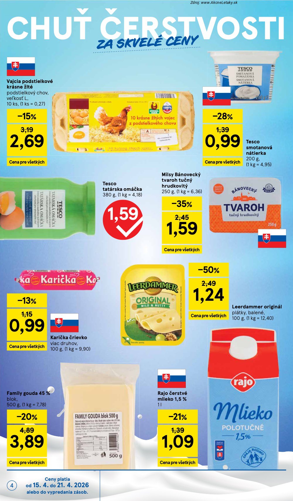 Leták Tesco (15. 4. - 21. 4. 2026) - strana 4 z 37