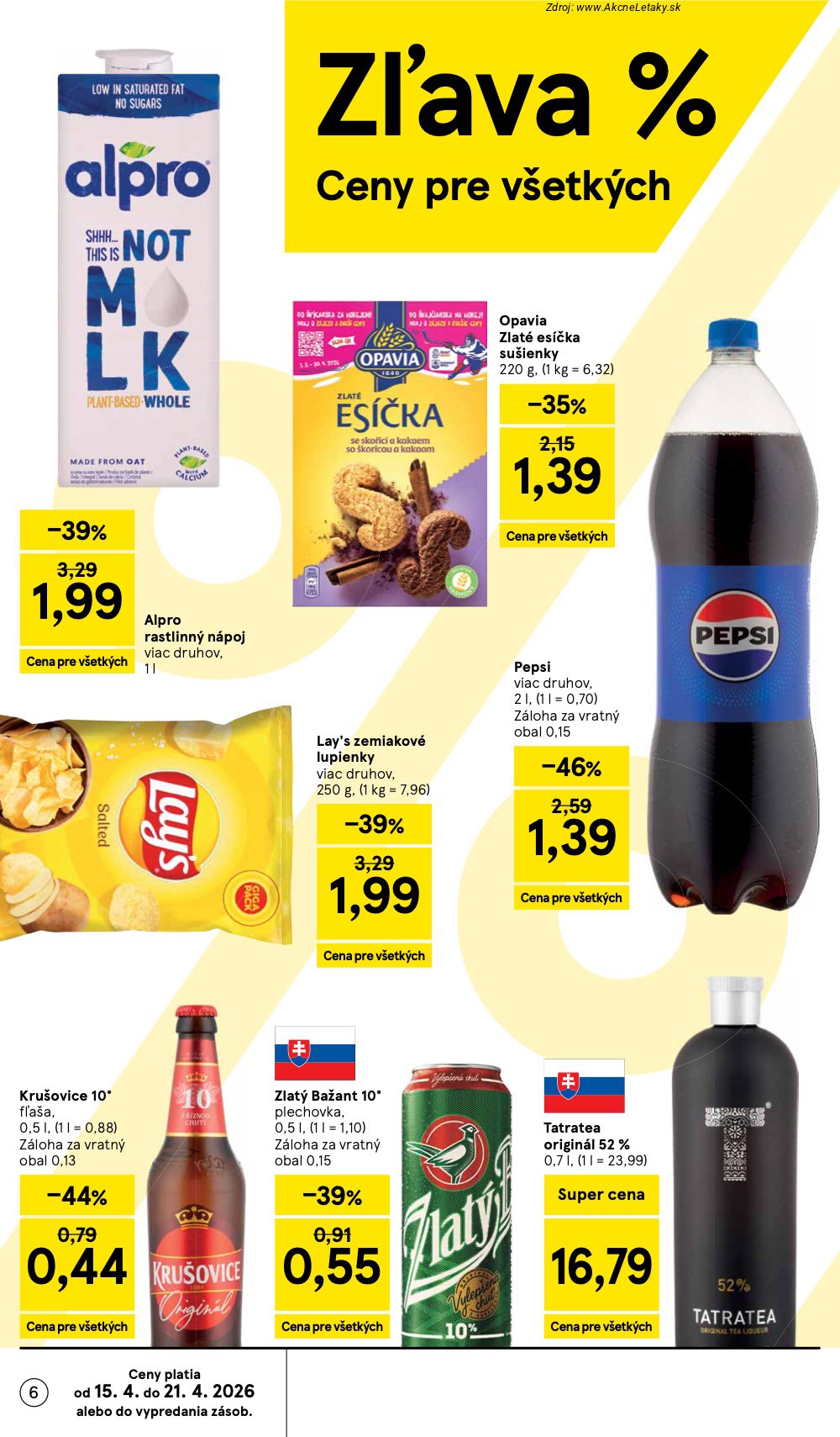 Leták Tesco (15. 4. - 21. 4. 2026) - strana 6 z 37