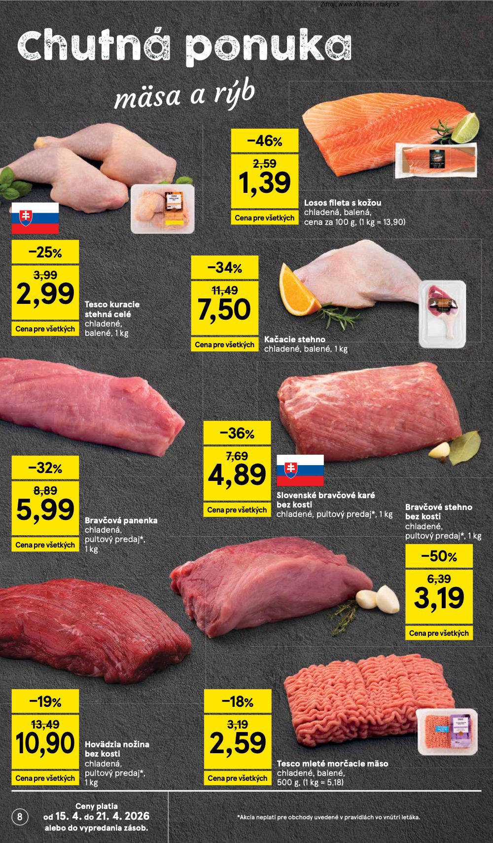 Leták Tesco (15. 4. - 21. 4. 2026) - strana 8 z 37