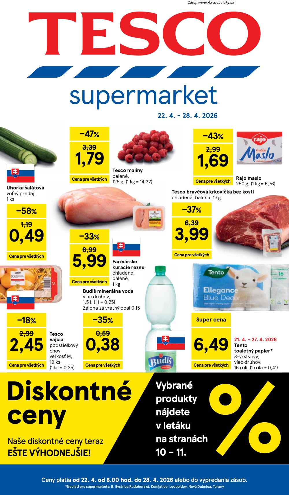 Leták Tesco (22. 4. - 28. 4. 2026) - strana 1 z 28