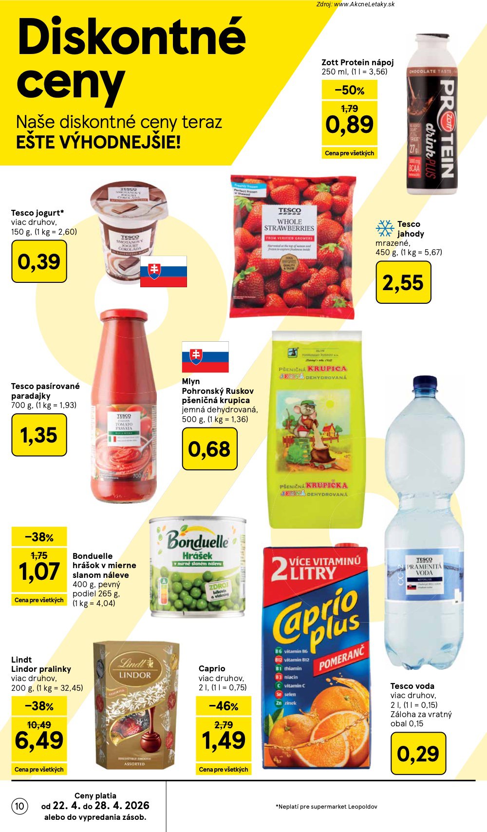 Leták Tesco (22. 4. - 28. 4. 2026) - strana 10 z 28