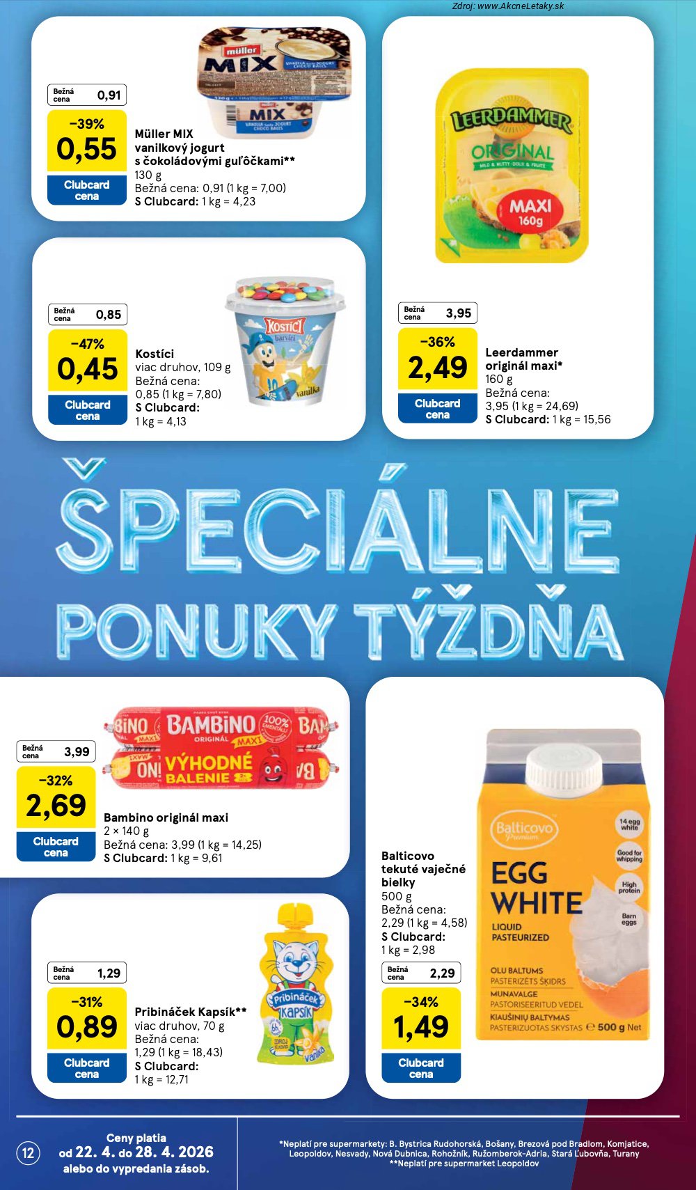 Leták Tesco (22. 4. - 28. 4. 2026) - strana 12 z 28