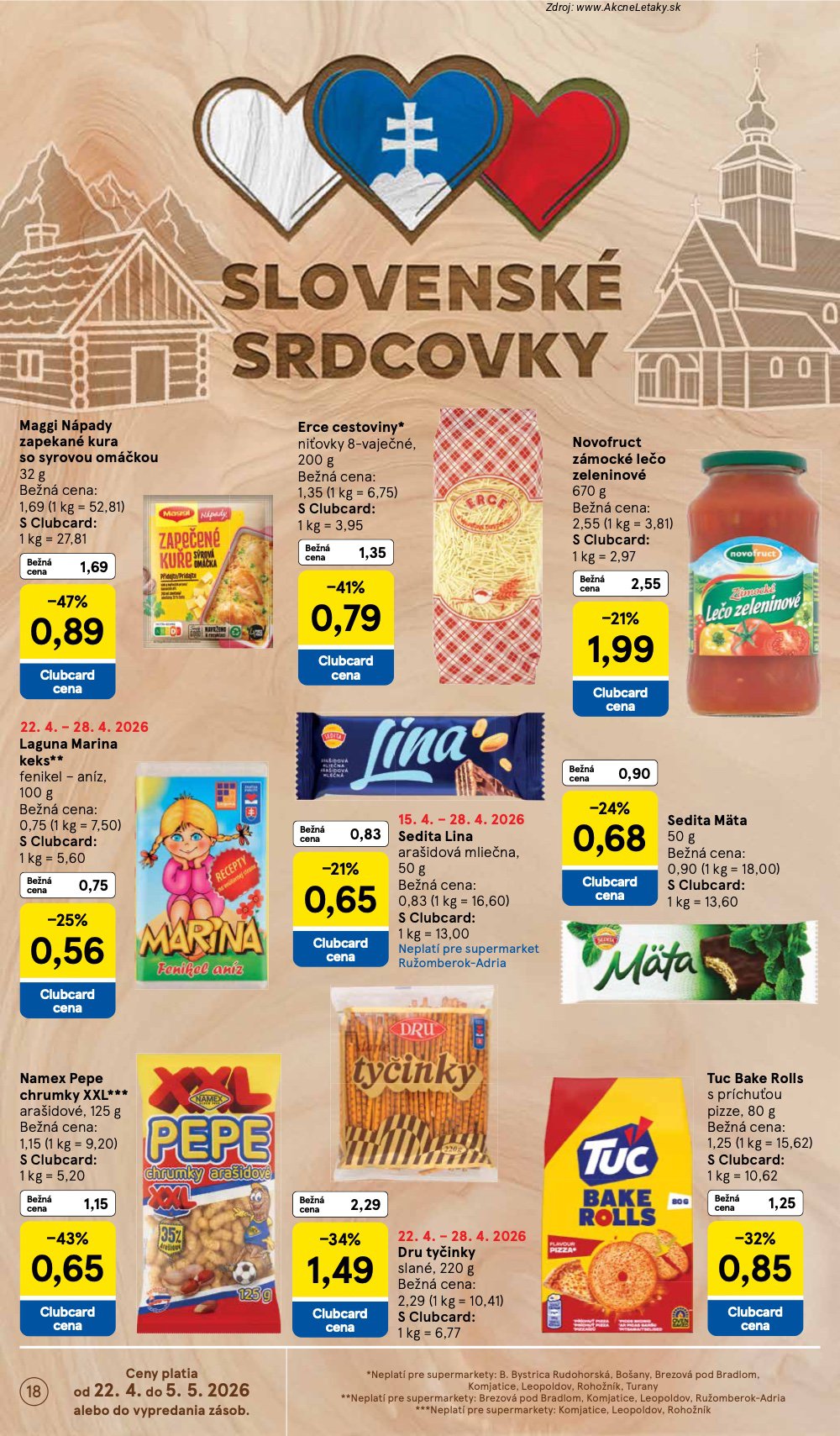 Leták Tesco (22. 4. - 28. 4. 2026) - strana 18 z 28