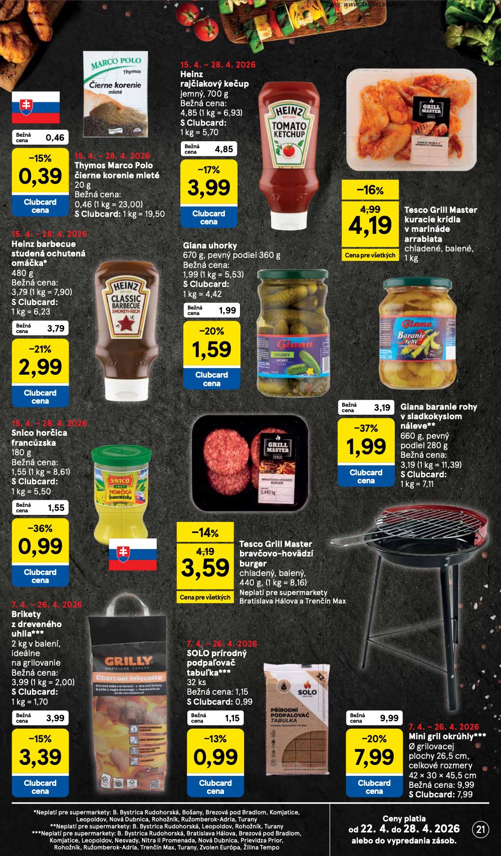 Leták Tesco (22. 4. - 28. 4. 2026) - strana 21 z 28