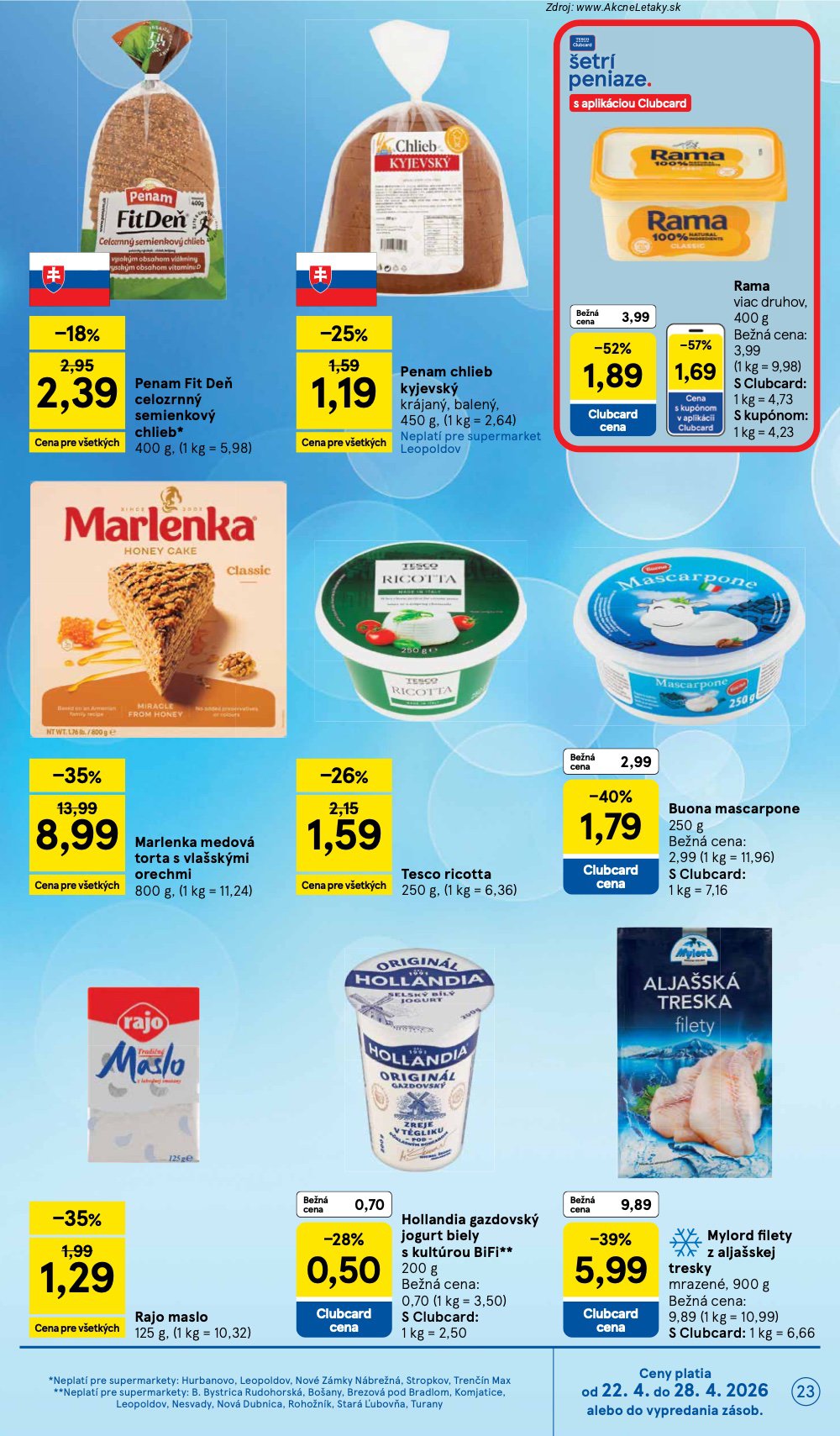 Leták Tesco (22. 4. - 28. 4. 2026) - strana 23 z 28