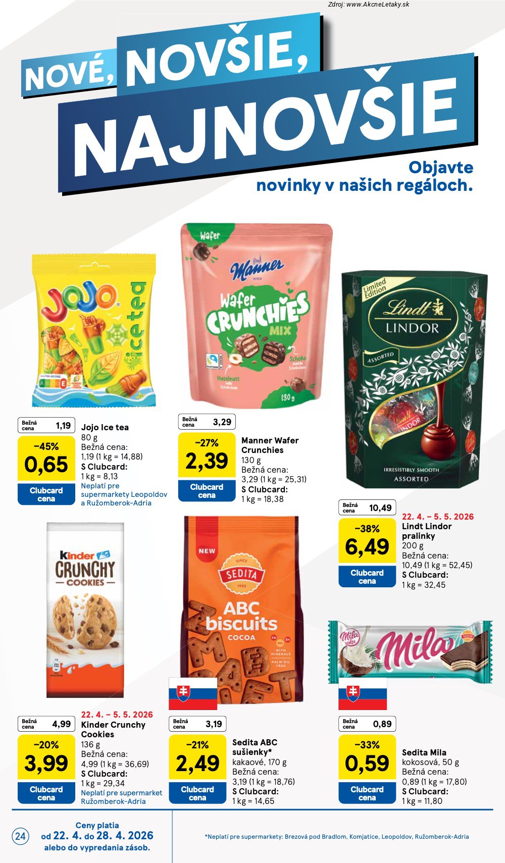 Leták Tesco (22. 4. - 28. 4. 2026) - strana 24 z 28
