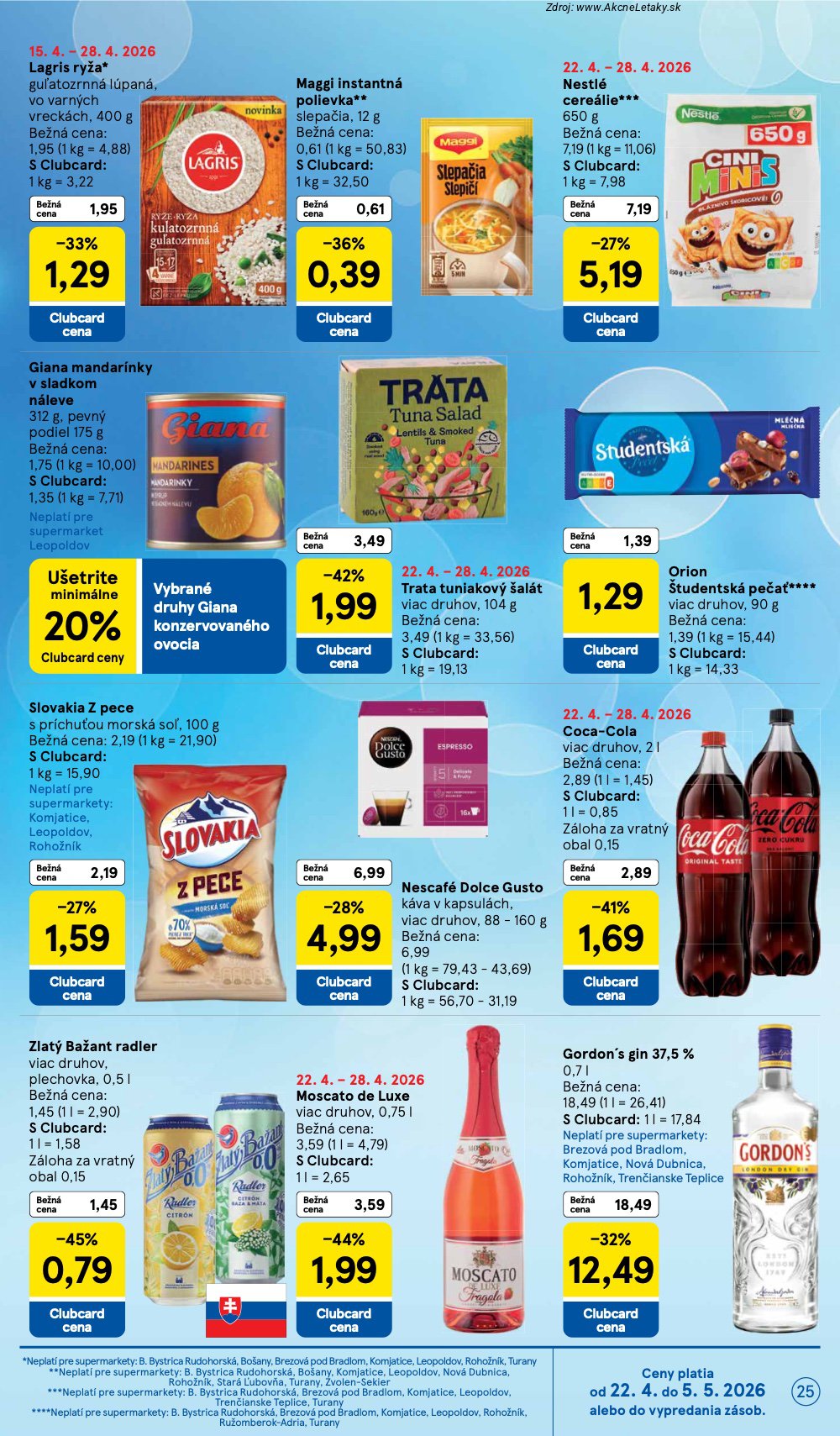 Leták Tesco (22. 4. - 28. 4. 2026) - strana 25 z 28