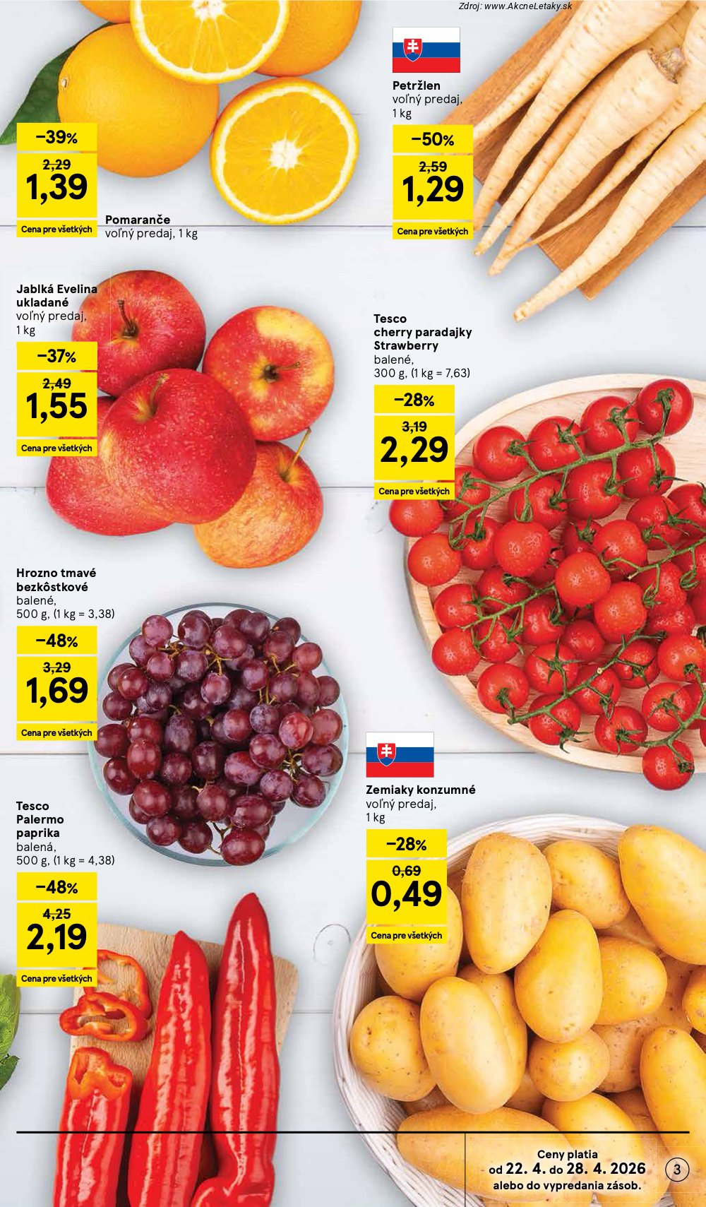 Leták Tesco (22. 4. - 28. 4. 2026) - strana 3 z 28