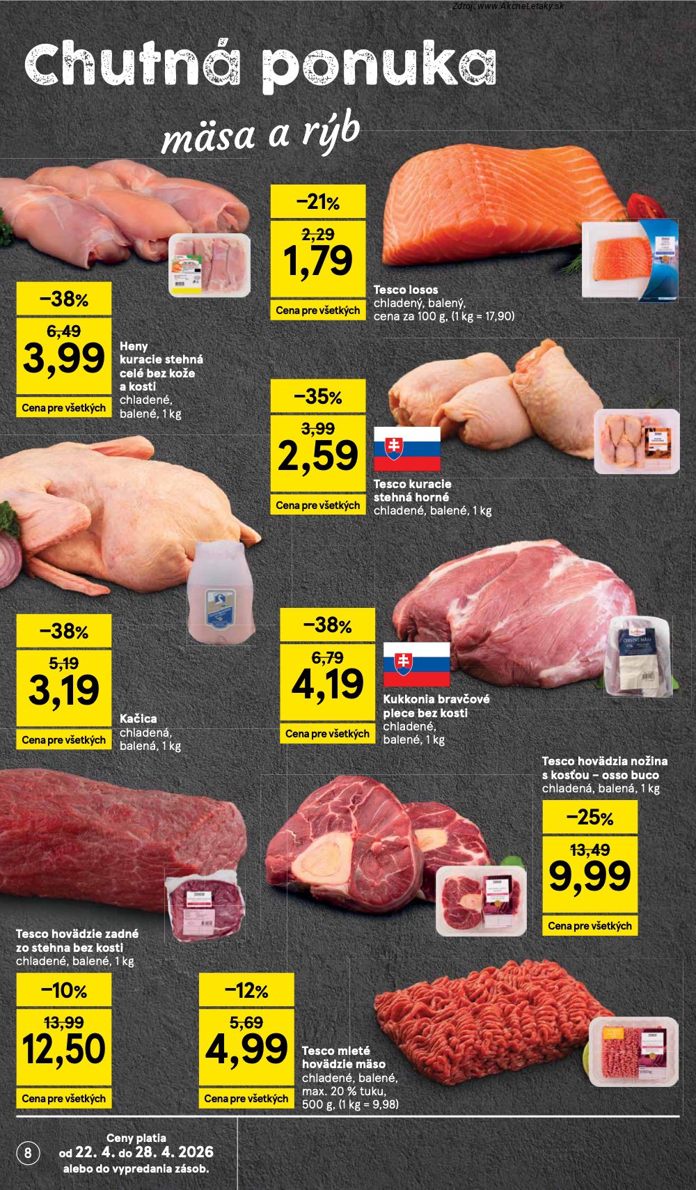 Leták Tesco (22. 4. - 28. 4. 2026) - strana 8 z 28