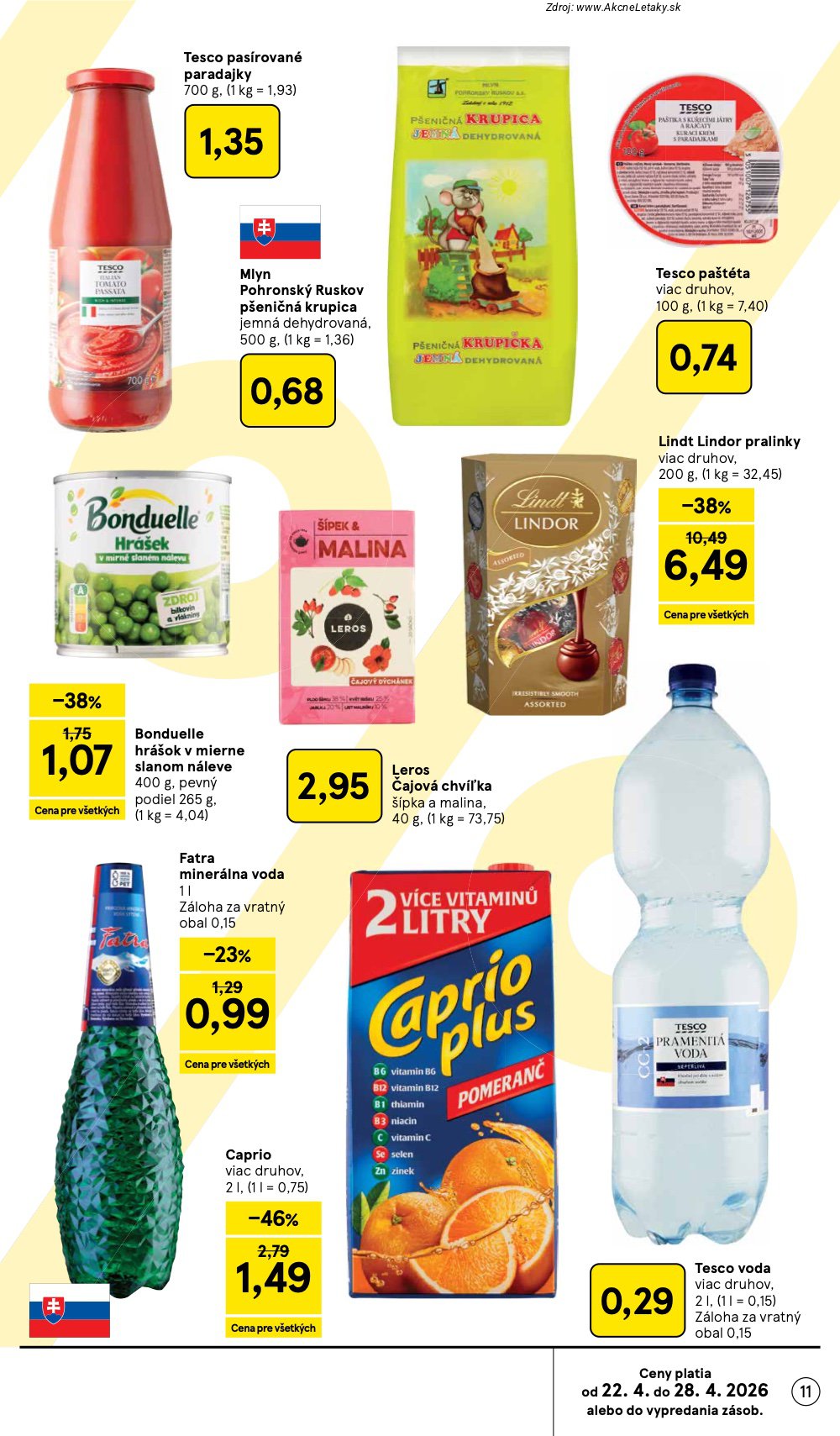 Leták Tesco (22. 4. - 28. 4. 2026) - strana 11 z 45