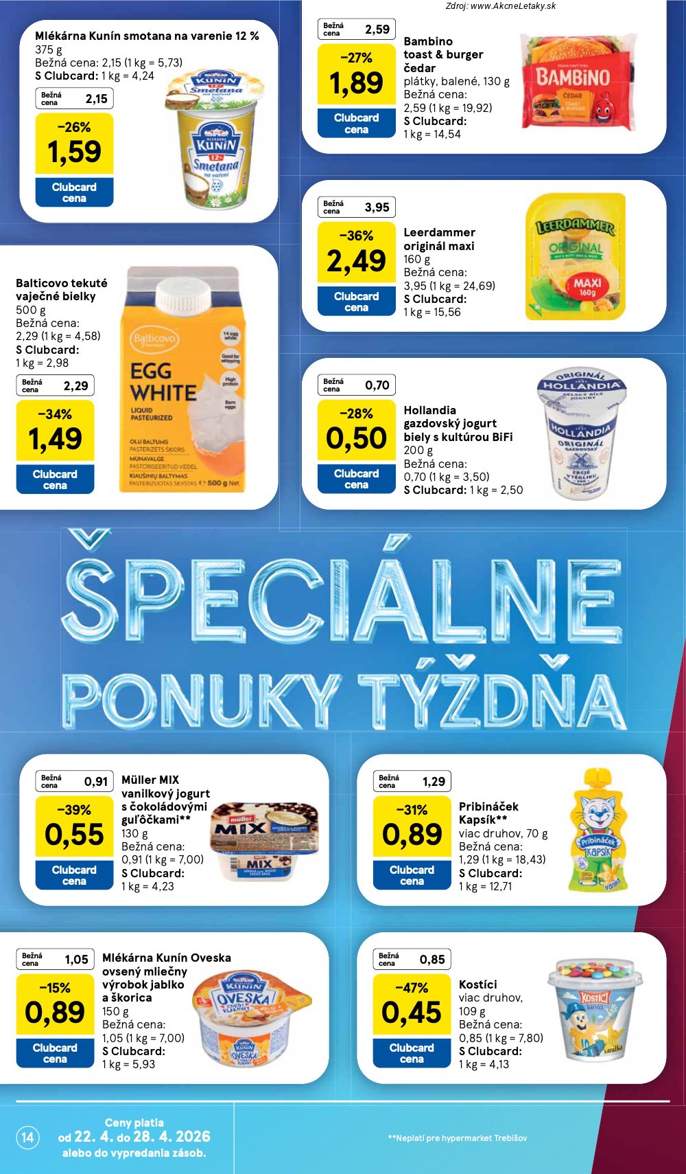Leták Tesco (22. 4. - 28. 4. 2026) - strana 14 z 45