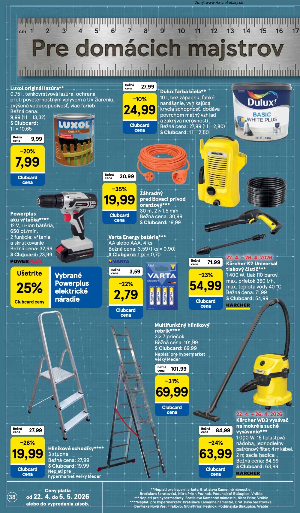 Leták Tesco (22. 4. - 28. 4. 2026) - strana 38 z 45