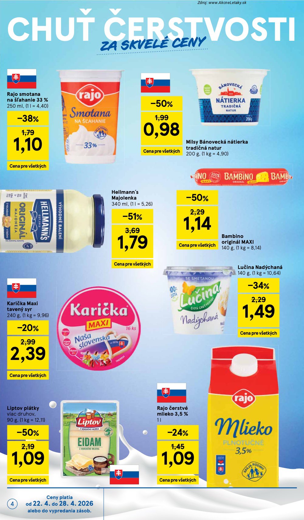 Leták Tesco (22. 4. - 28. 4. 2026) - strana 4 z 45
