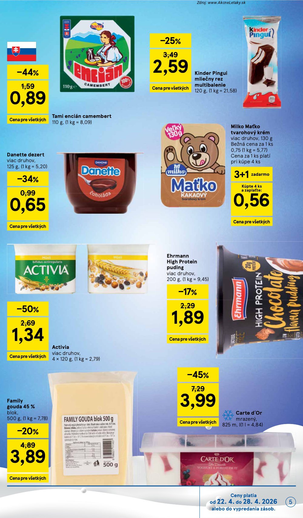 Leták Tesco (22. 4. - 28. 4. 2026) - strana 5 z 45