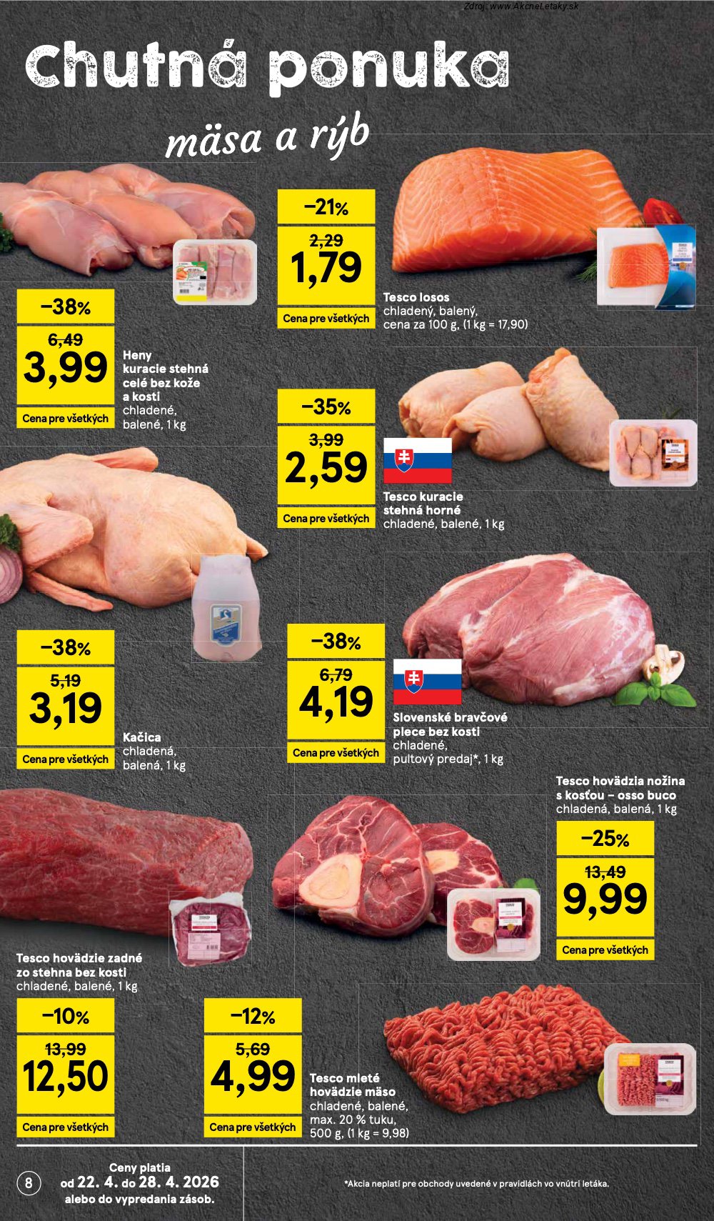 Leták Tesco (22. 4. - 28. 4. 2026) - strana 8 z 45