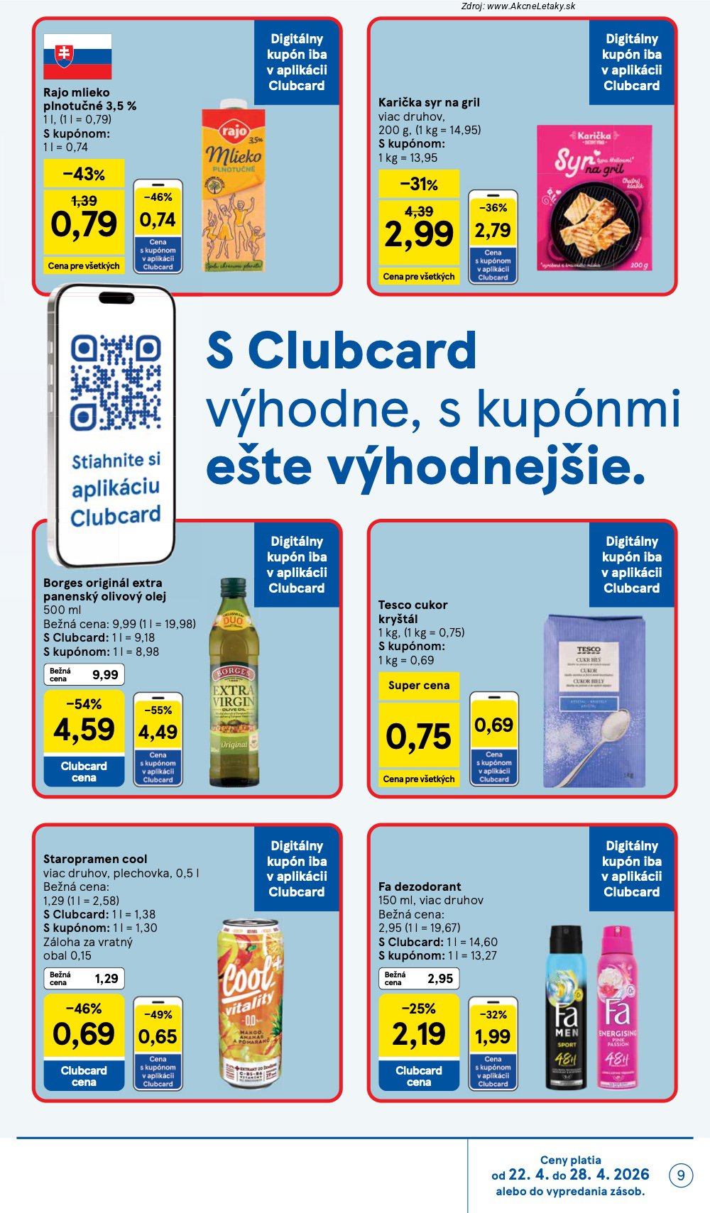 Leták Tesco (22. 4. - 28. 4. 2026) - strana 9 z 45