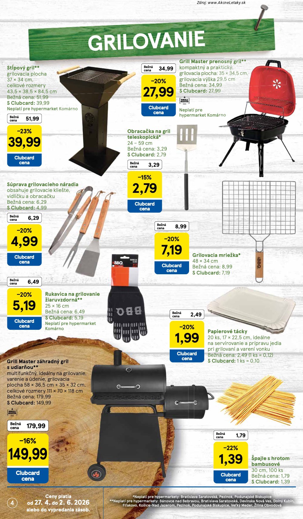 Leták Tesco (27. 4. - 24. 5. 2026) - strana 4 z 19