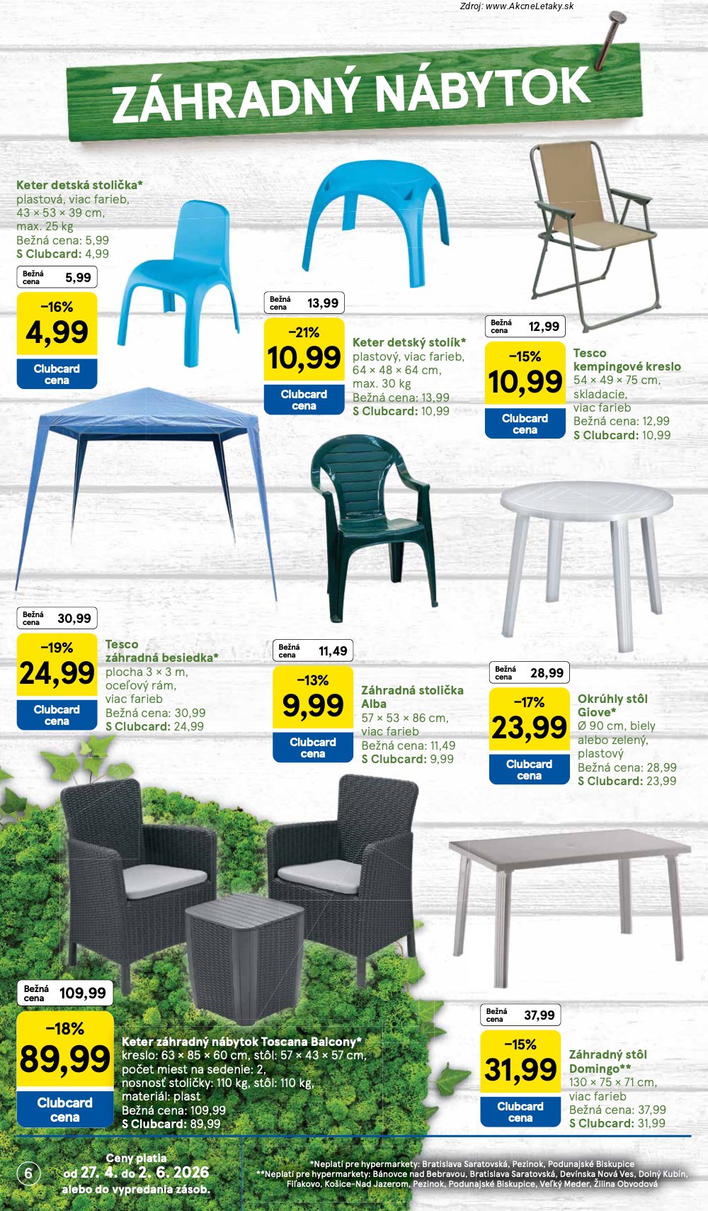 Leták Tesco (27. 4. - 24. 5. 2026) - strana 6 z 19