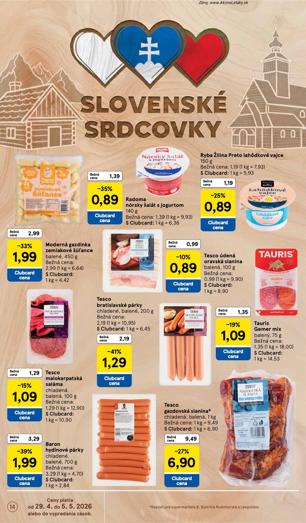 Leták Tesco (29. 4. - 5. 5. 2026) - strana 14 z 30