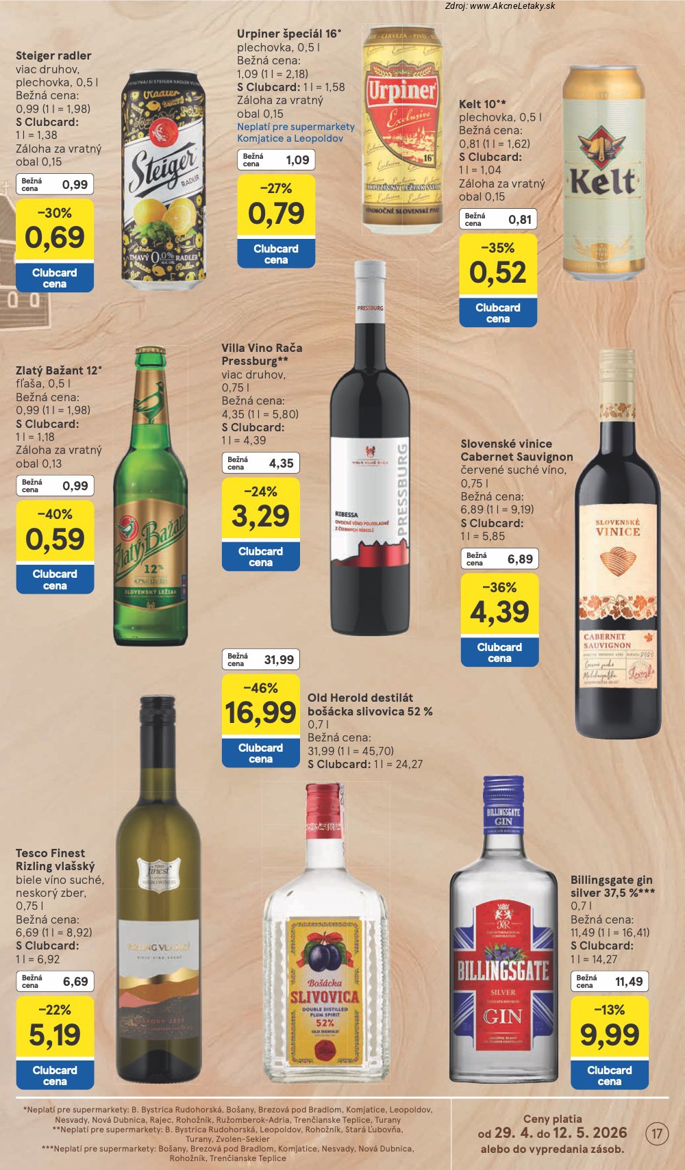 Leták Tesco (29. 4. - 5. 5. 2026) - strana 17 z 30