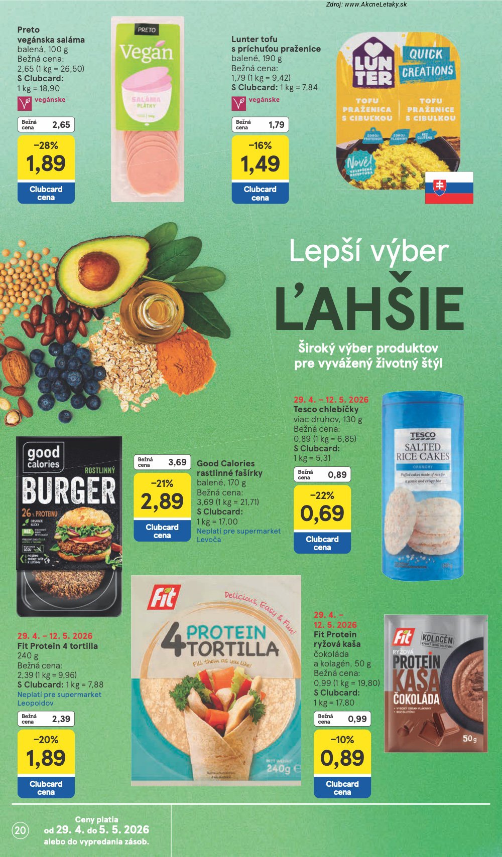 Leták Tesco (29. 4. - 5. 5. 2026) - strana 20 z 30