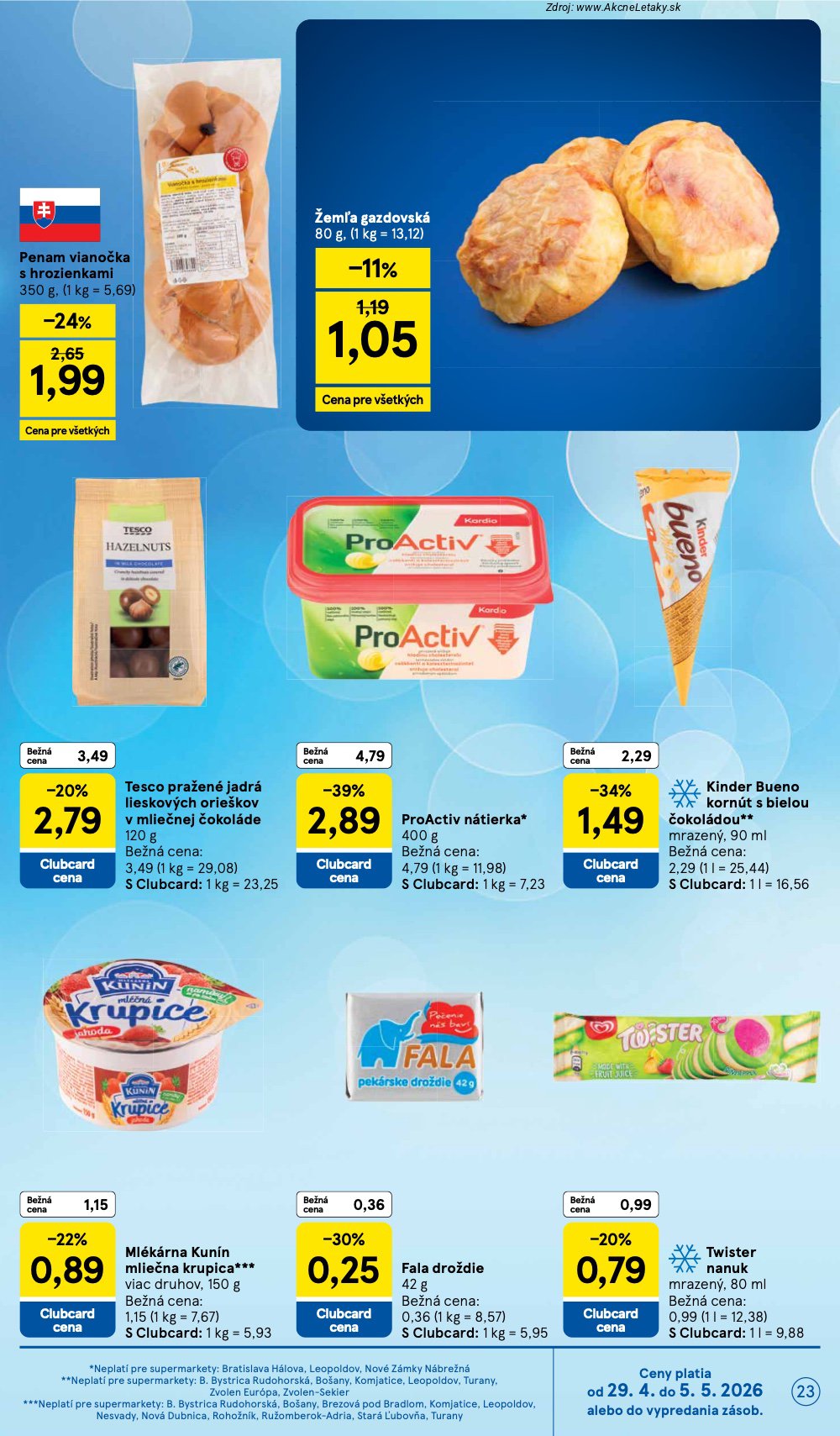 Leták Tesco (29. 4. - 5. 5. 2026) - strana 23 z 30
