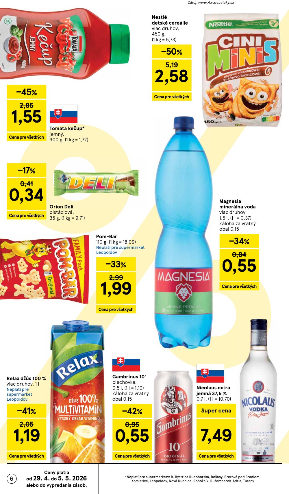 Leták Tesco (29. 4. - 5. 5. 2026) - strana 6 z 30
