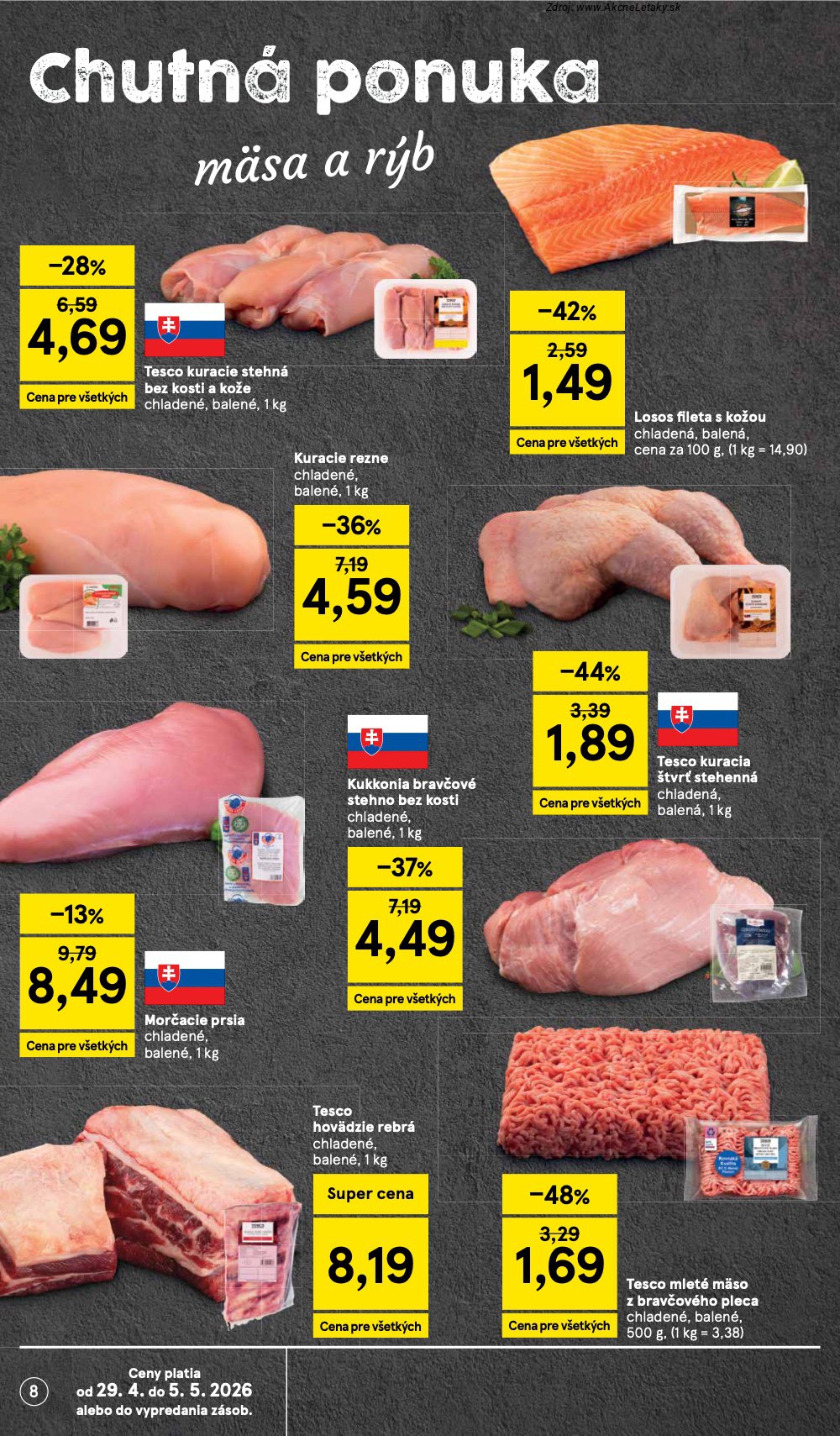 Leták Tesco (29. 4. - 5. 5. 2026) - strana 8 z 30