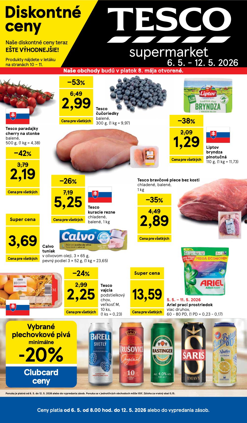 Leták Tesco (6. 5. - 12. 5. 2026) - strana 1 z 31