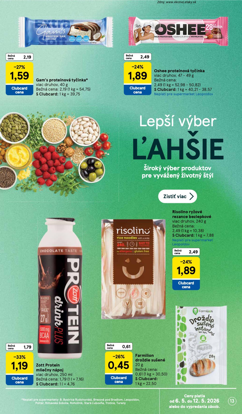 Leták Tesco (6. 5. - 12. 5. 2026) - strana 13 z 31