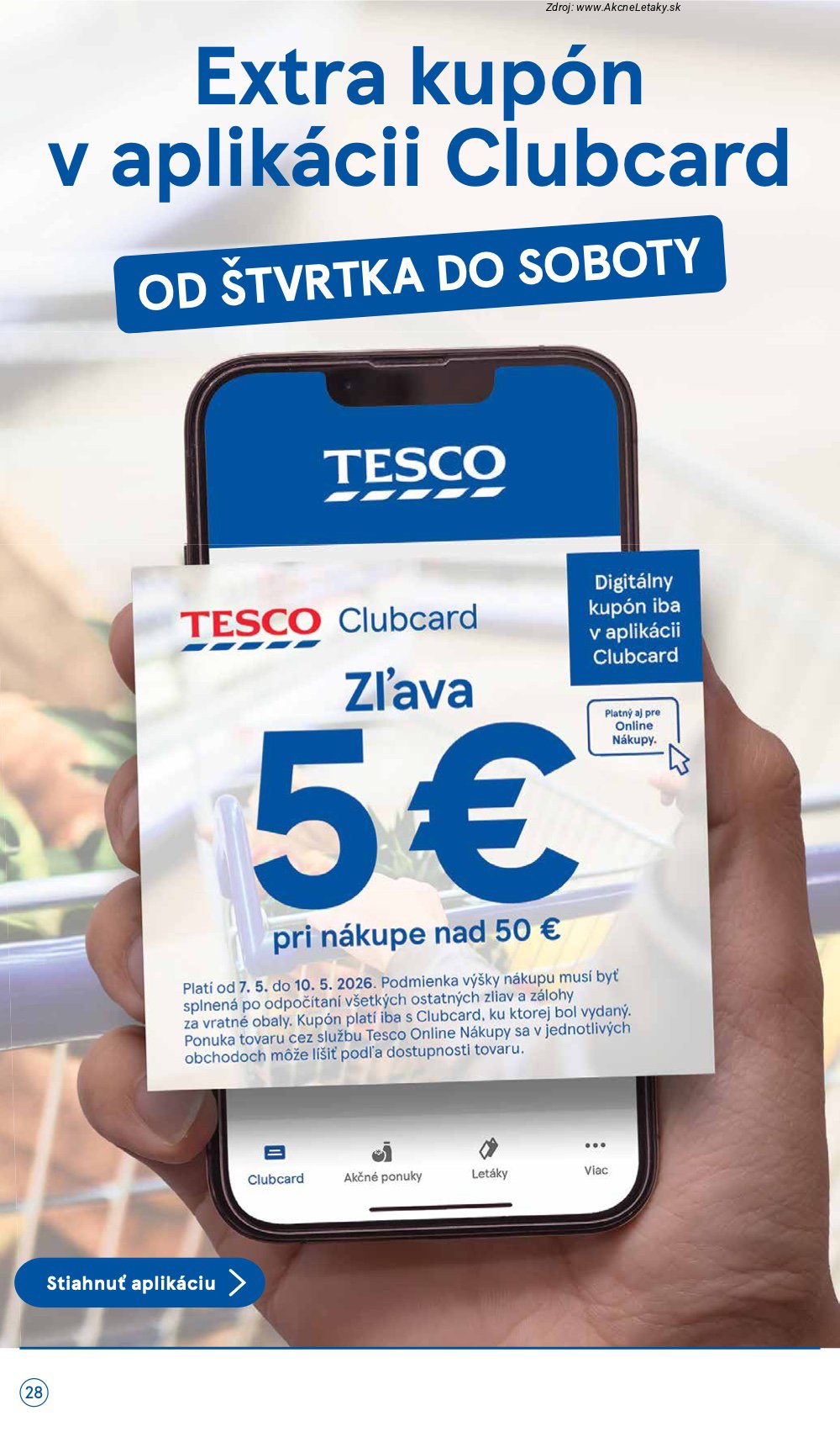Leták Tesco (6. 5. - 12. 5. 2026) - strana 28 z 31