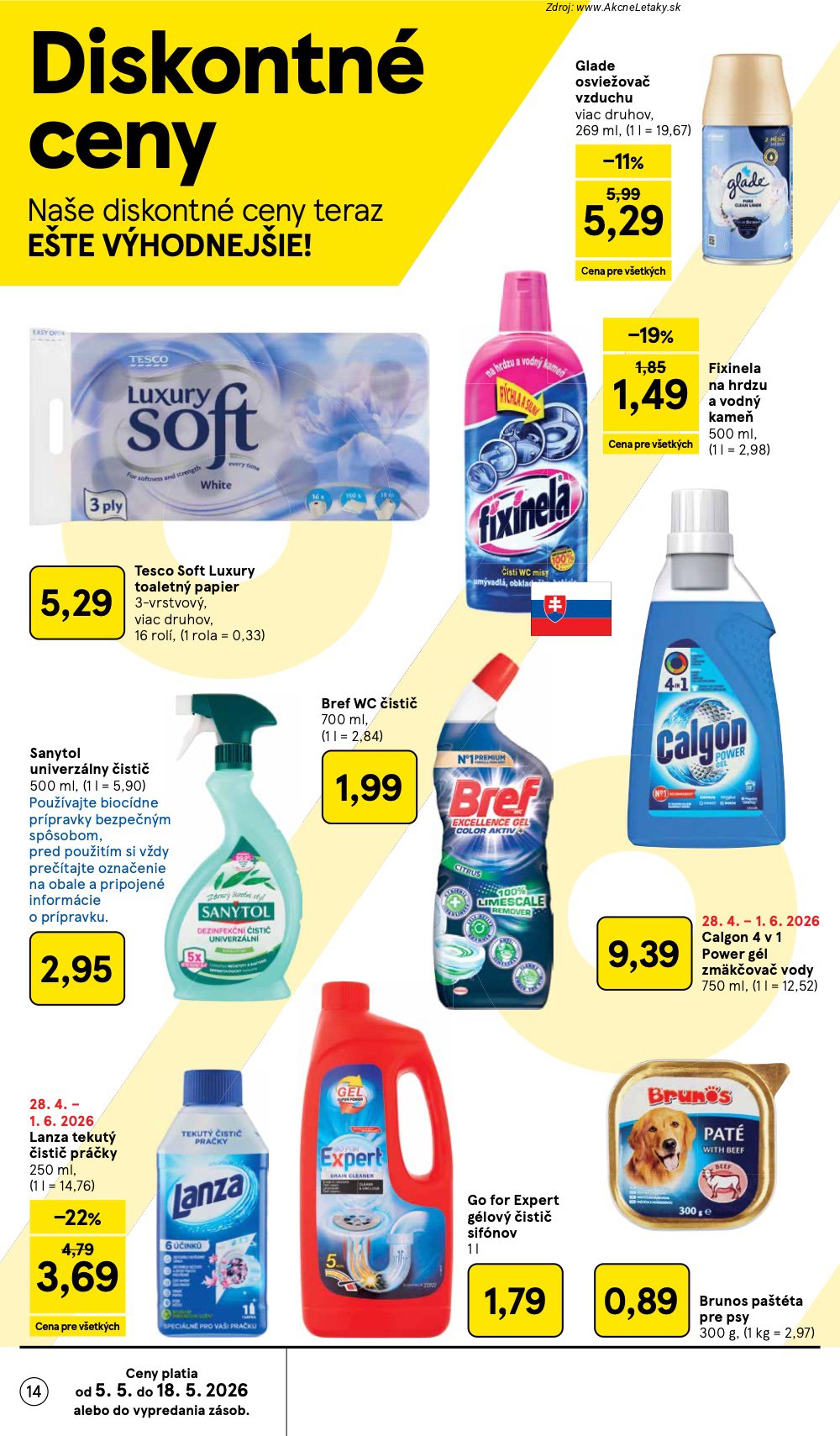 Leták Tesco (6. 5. - 12. 5. 2026) - strana 14 z 50
