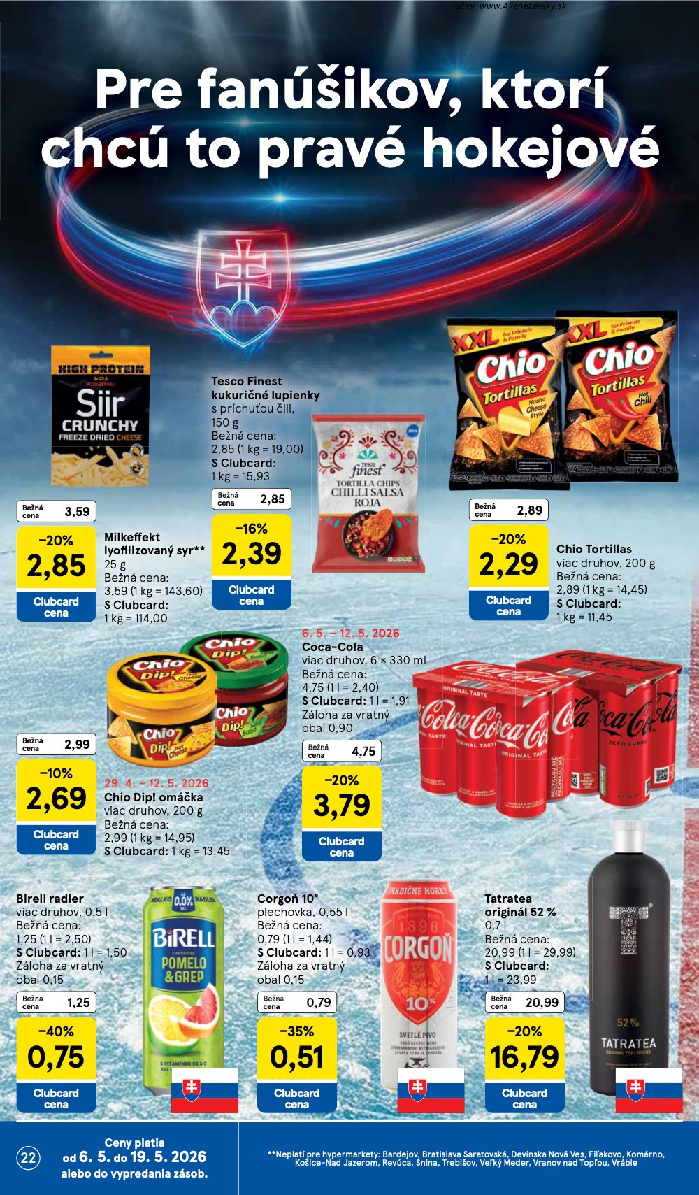 Leták Tesco (6. 5. - 12. 5. 2026) - strana 22 z 50