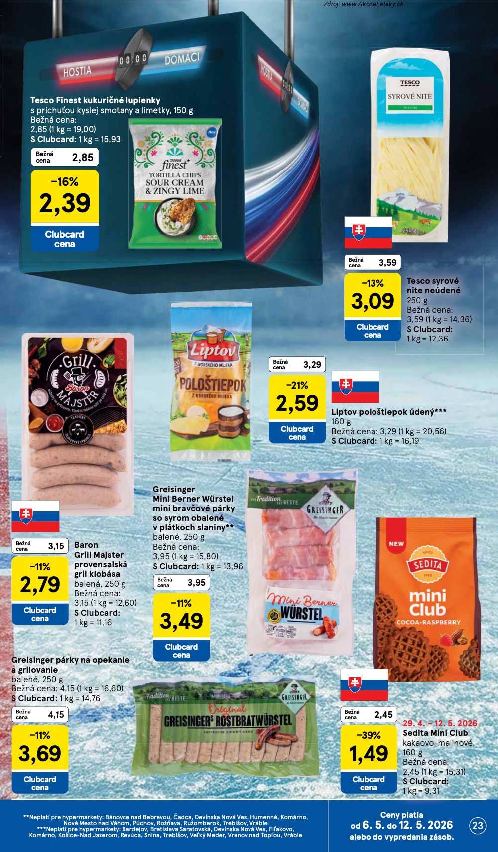 Leták Tesco (6. 5. - 12. 5. 2026) - strana 23 z 50