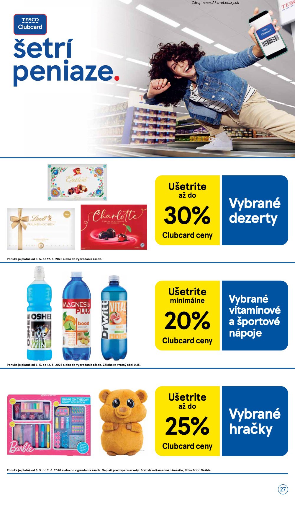 Leták Tesco (6. 5. - 12. 5. 2026) - strana 27 z 50