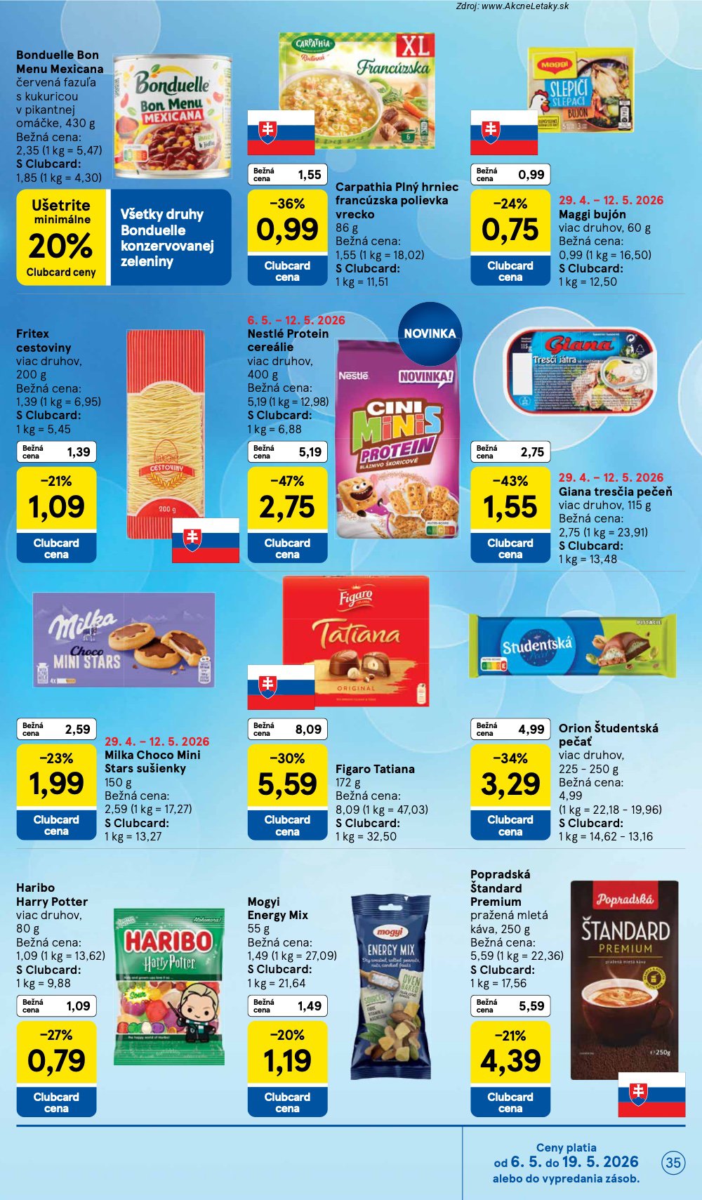 Leták Tesco (6. 5. - 12. 5. 2026) - strana 35 z 50
