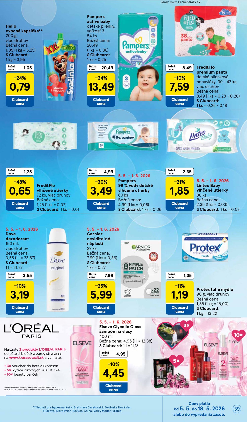 Leták Tesco (6. 5. - 12. 5. 2026) - strana 39 z 50