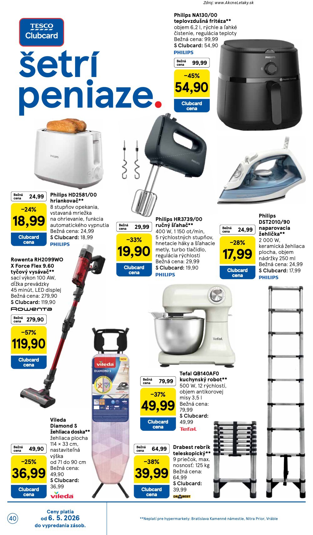 Leták Tesco (6. 5. - 12. 5. 2026) - strana 40 z 50