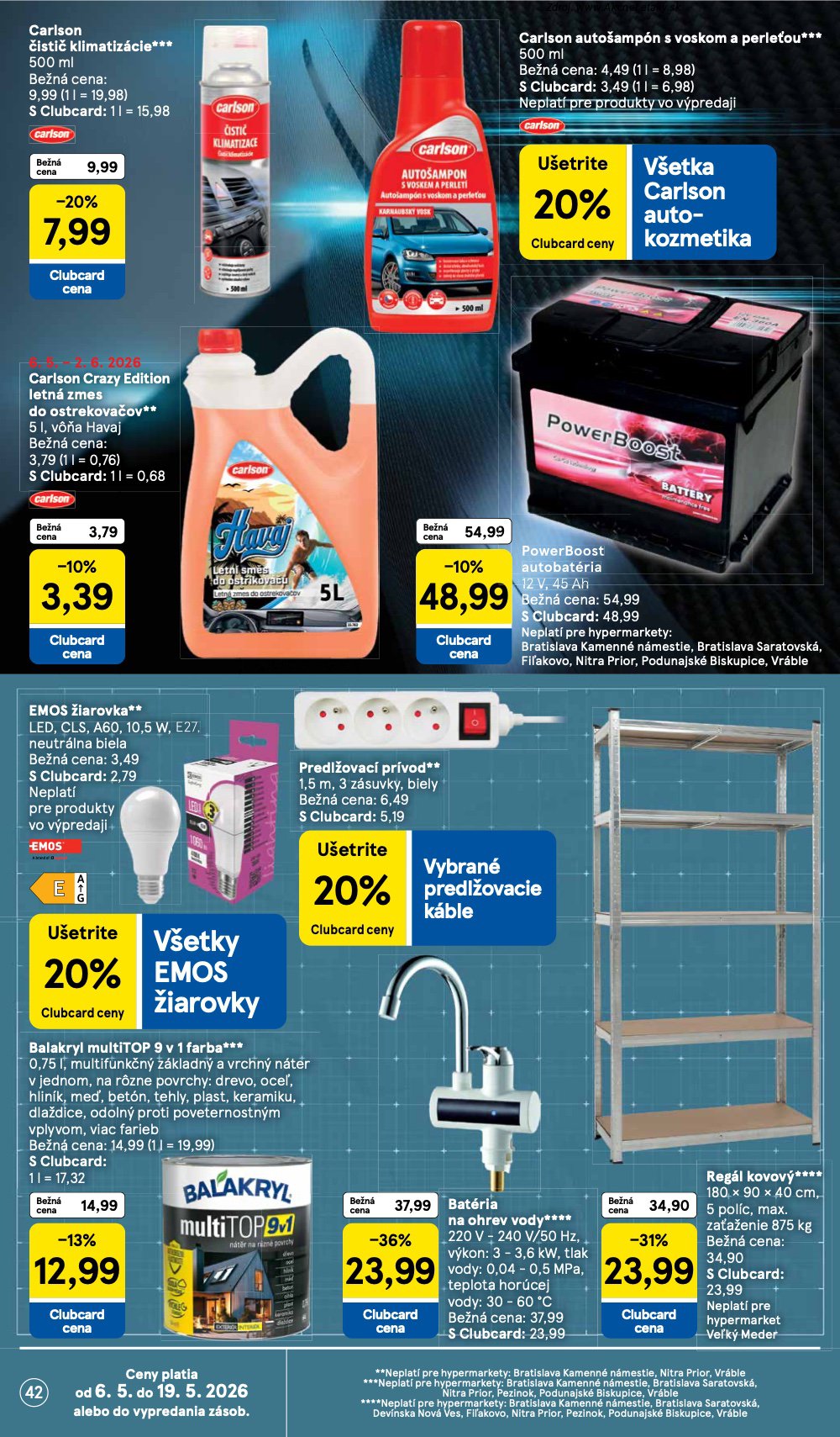 Leták Tesco (6. 5. - 12. 5. 2026) - strana 42 z 50