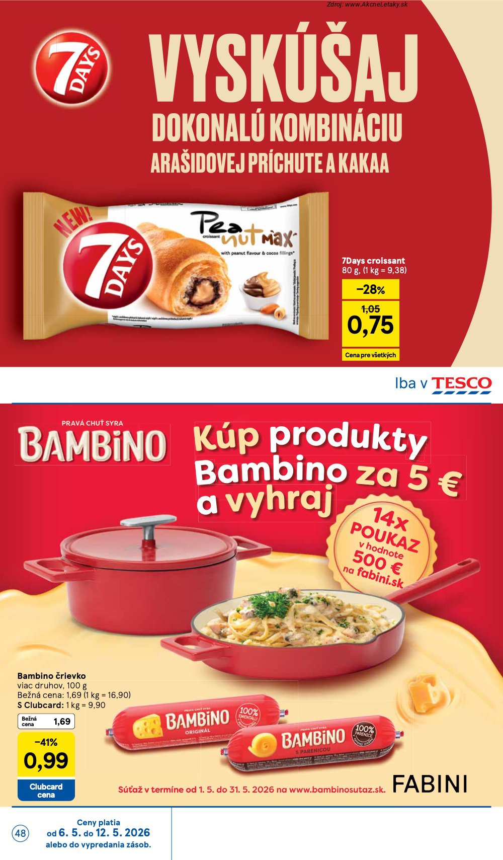Leták Tesco (6. 5. - 12. 5. 2026) - strana 48 z 50