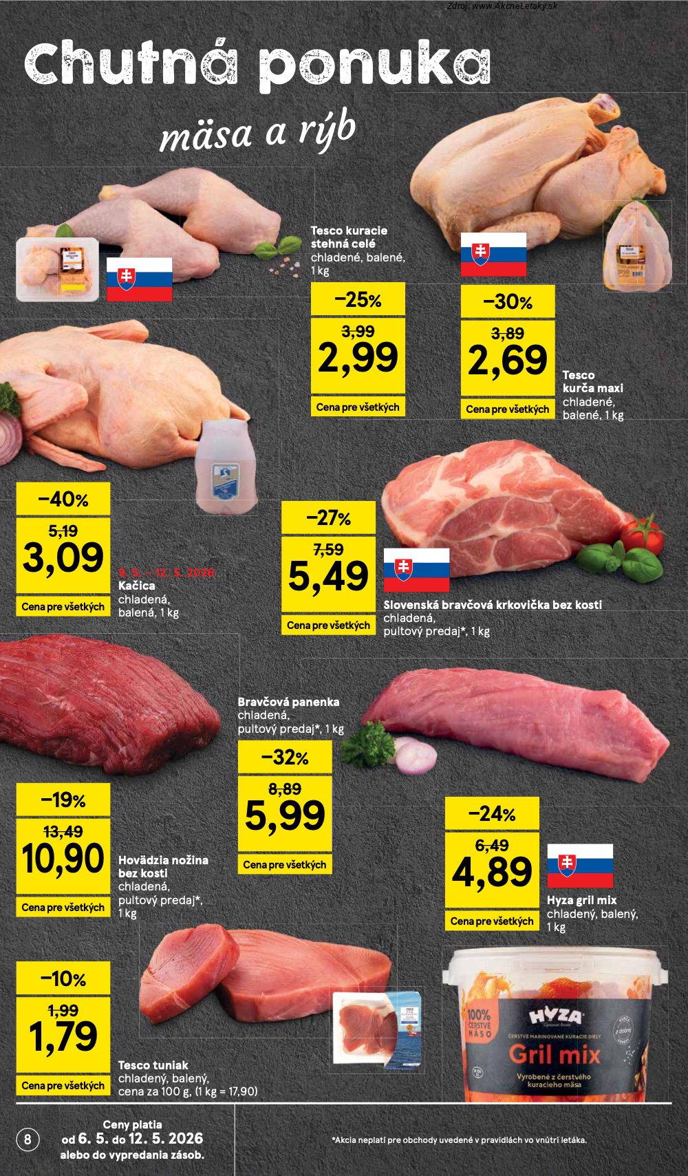 Leták Tesco (6. 5. - 12. 5. 2026) - strana 8 z 50