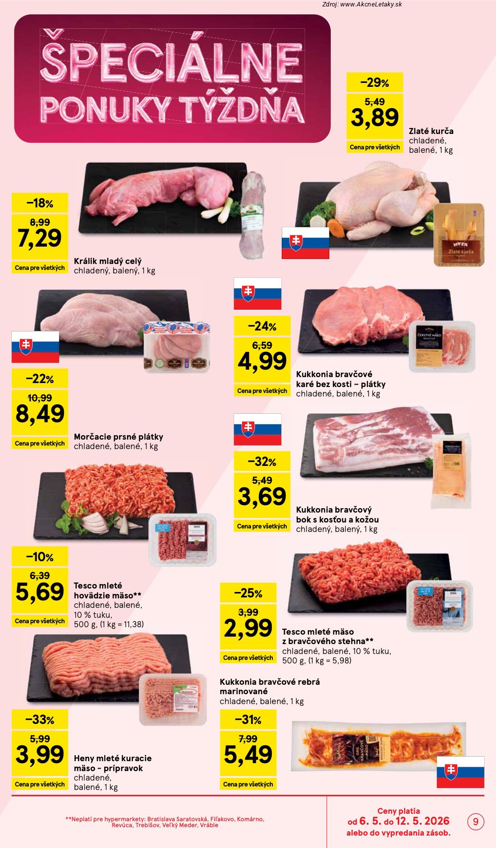 Leták Tesco (6. 5. - 12. 5. 2026) - strana 9 z 50