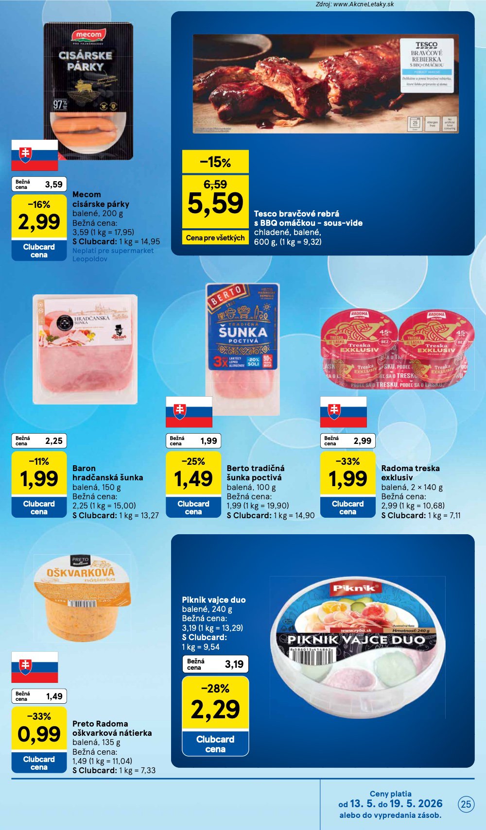 Leták Tesco (13. 5. - 19. 5. 2026) - strana 25 z 31