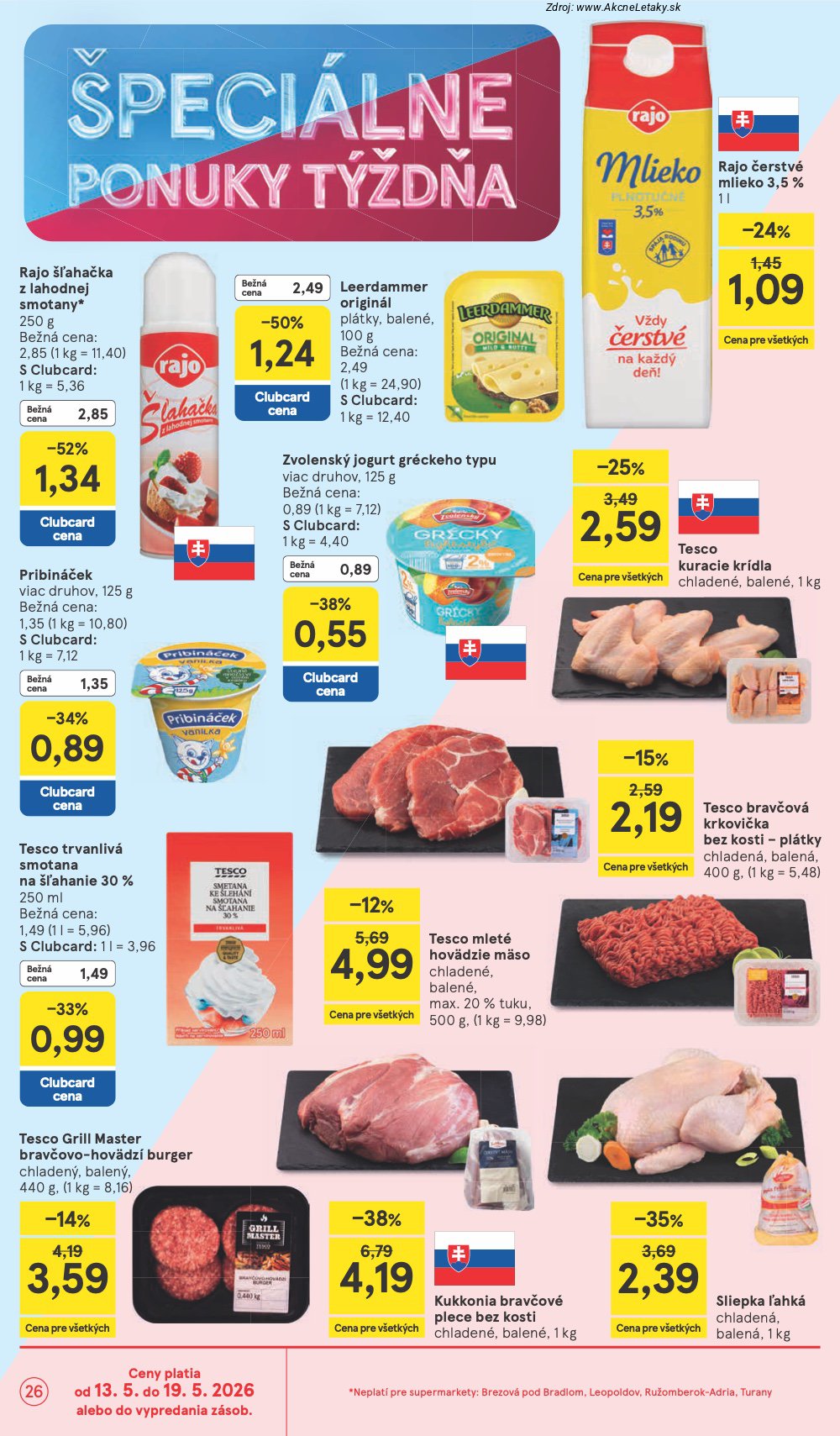 Leták Tesco (13. 5. - 19. 5. 2026) - strana 26 z 31